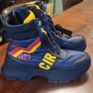 Circus by Sam Edelman Blue and Yellow High-Top Boots